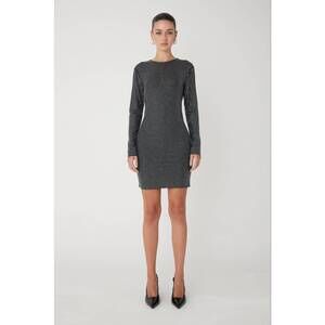 NEW JS71 hayden long sleeve mini dress in black